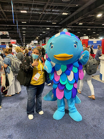 Ilena Alvarez and Rainbow Fish at 2022 ALA annual conference