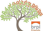 Text that reads" brpl Friends" with Graphic Tree and Logo for Friends of the Boca Raton Public Library, Inc.