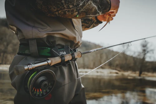 Wading Belt Opros Rod Holder O' Pros 3rd Hand Rod Holder Wading