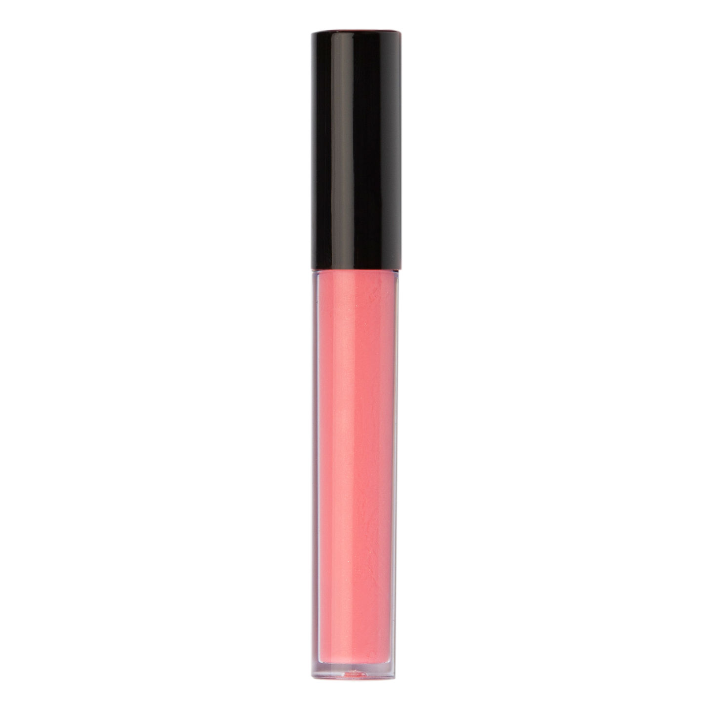 Lustre lip gloss swatch showing smooth pigment payoff and light reflecting shine for fuller looking lips