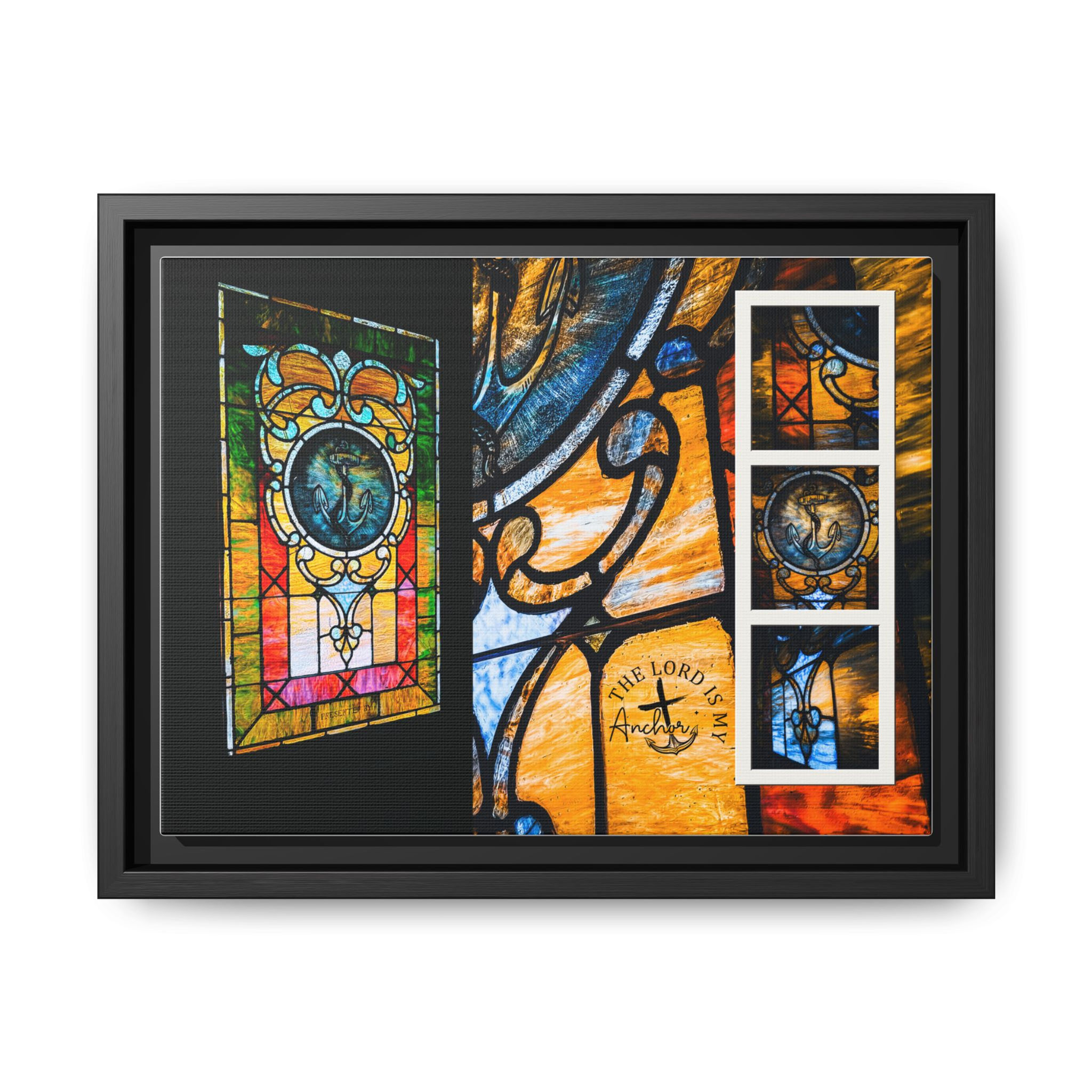 Anchor Framed Canvas Wall Art — 