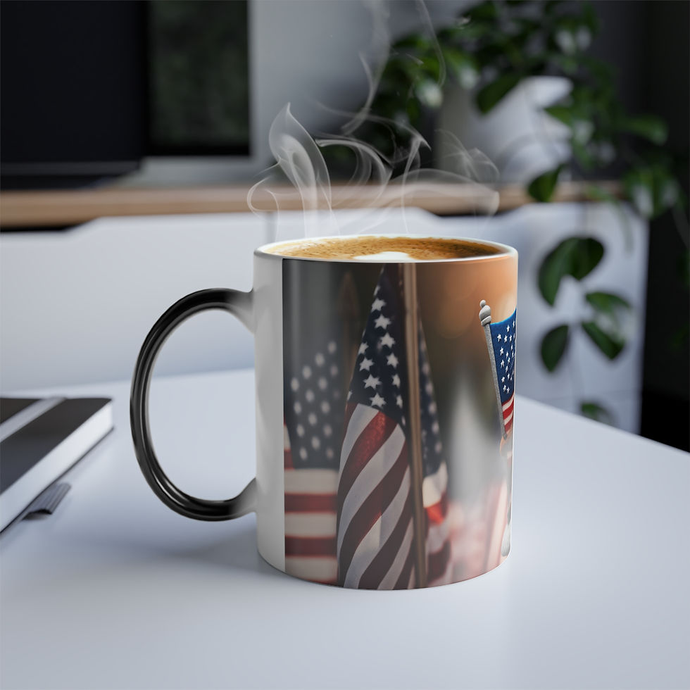 Thumbnail: Chip II Beaver County Military Patriotic Gift 11oz - Color Morphing Mug 