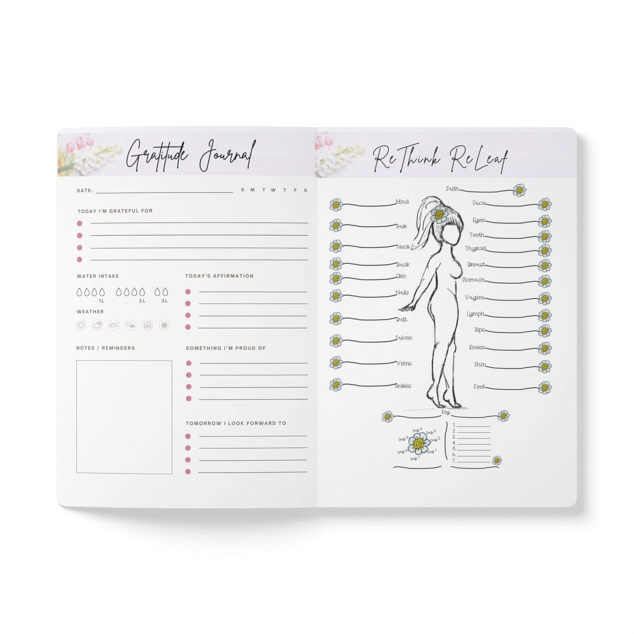 ReThink ReLeaf Symptom Journal ~ Gladiola