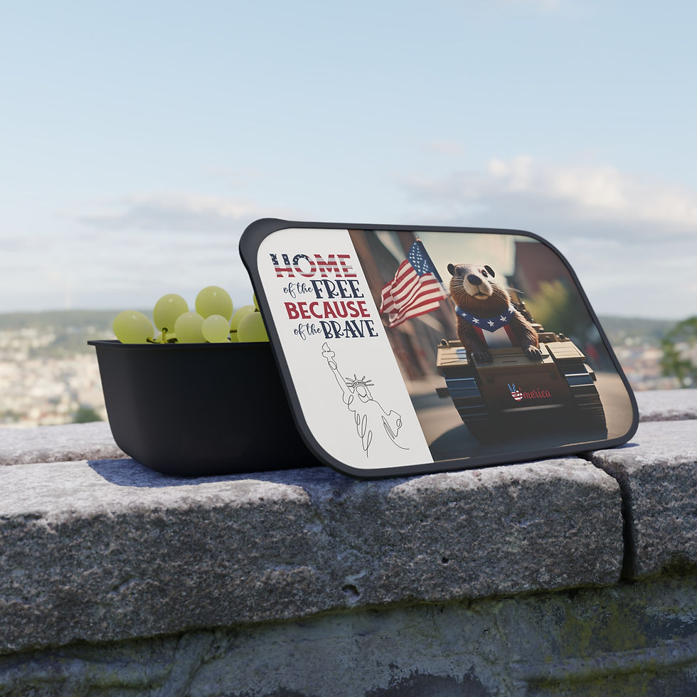 Thumbnail: 🦫 Beaver American Pride Bento Box – Eco-Friendly & Fun