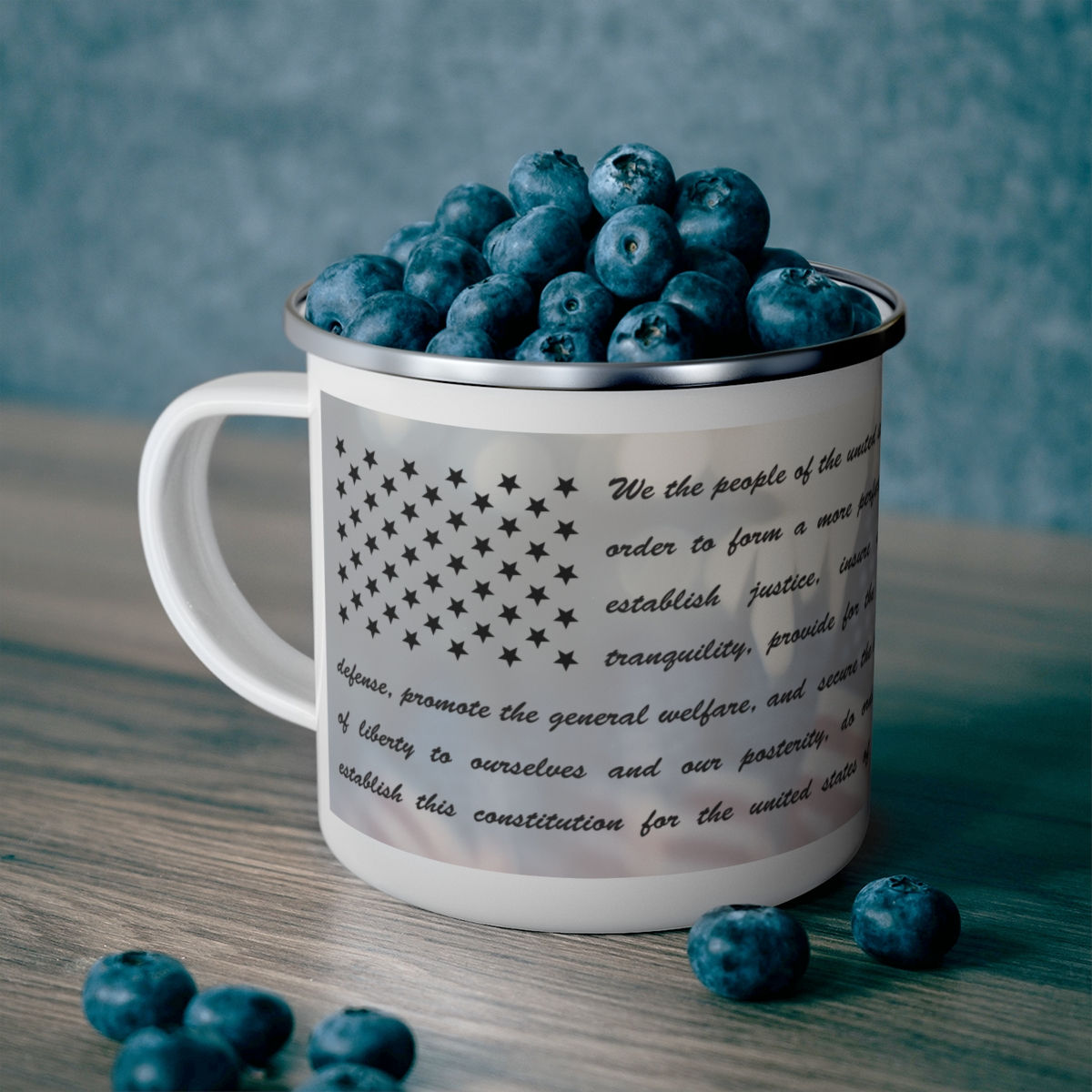 We the People ~ Enamel Mug