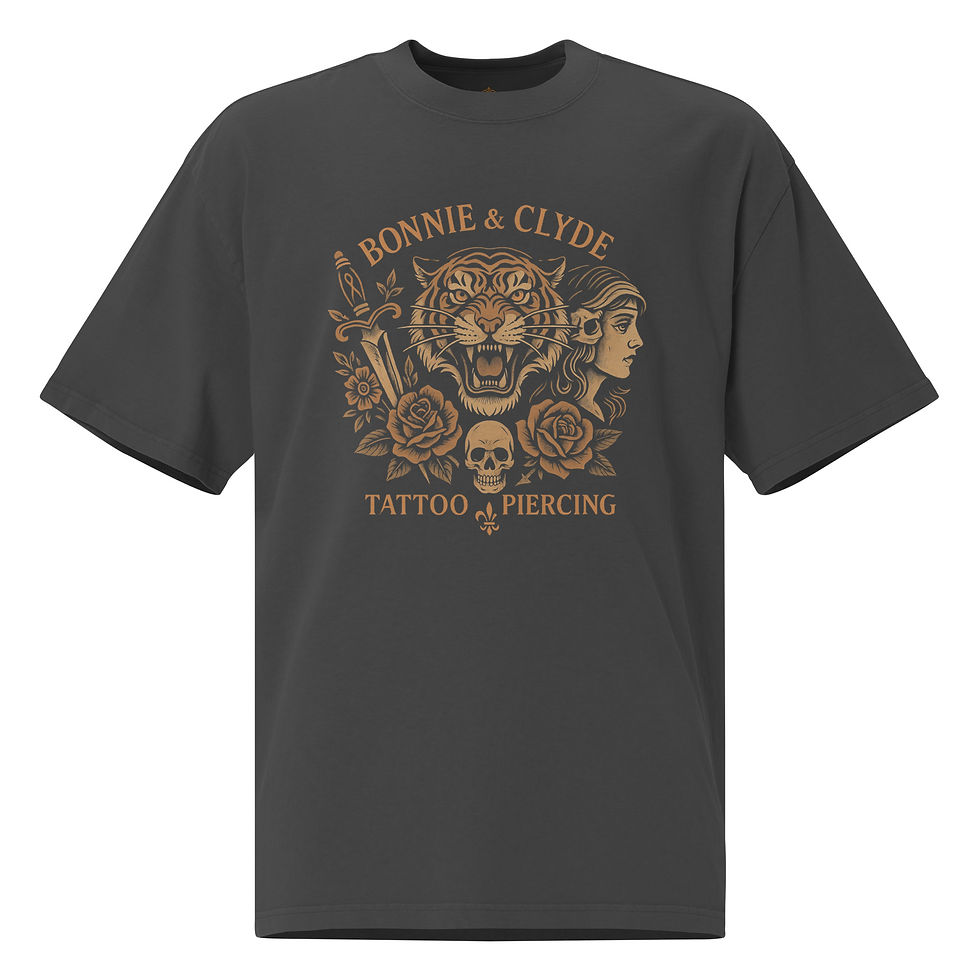 Thumbnail: BONNIE & CLYDE OVERSIZED FADED TEE