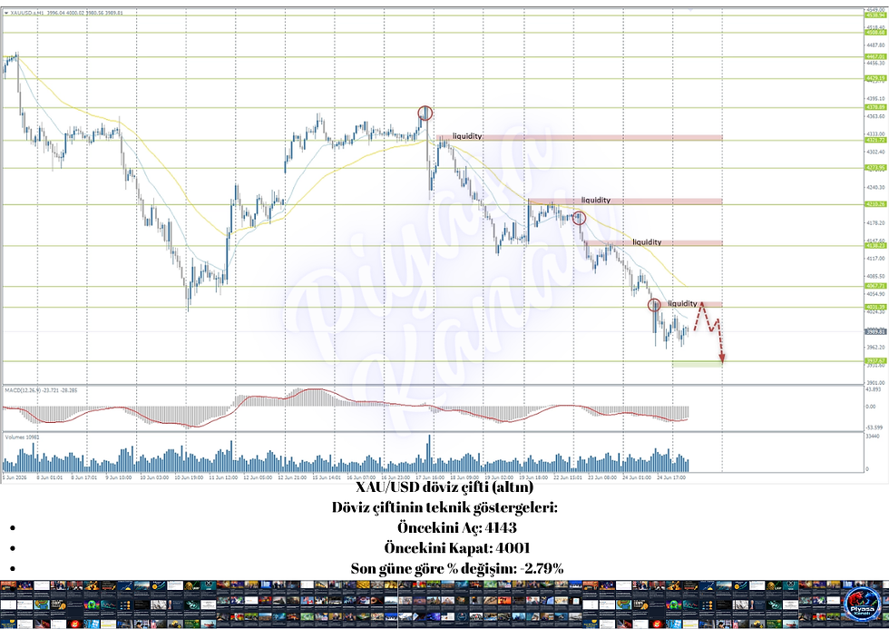 XAU/USD döviz çifti (altın)