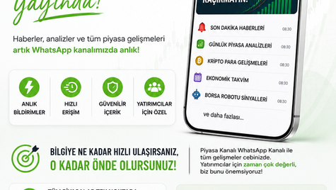 Piyasa Kanalı WhatsApp Kanalı Yayında: Piyasalara Daha Hızlı Ulaşın