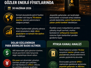 Petrol Yeniden 70 Doların Üzerinde: Küresel Piyasalarda Gözler Enerji Fiyatlarında