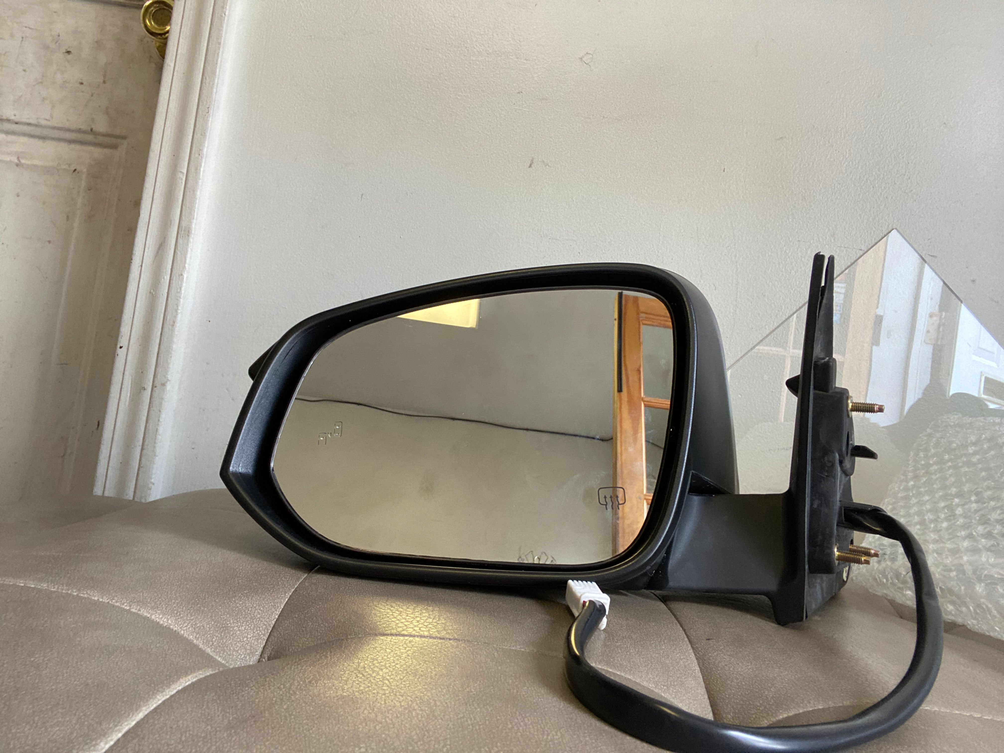 2017-2018 Toyota Highlander Left Side Mirror Assy with Blind Spot detection BLK