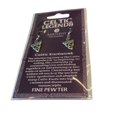 Thumbnail: Celtic Legends Fine Pewter Earrings