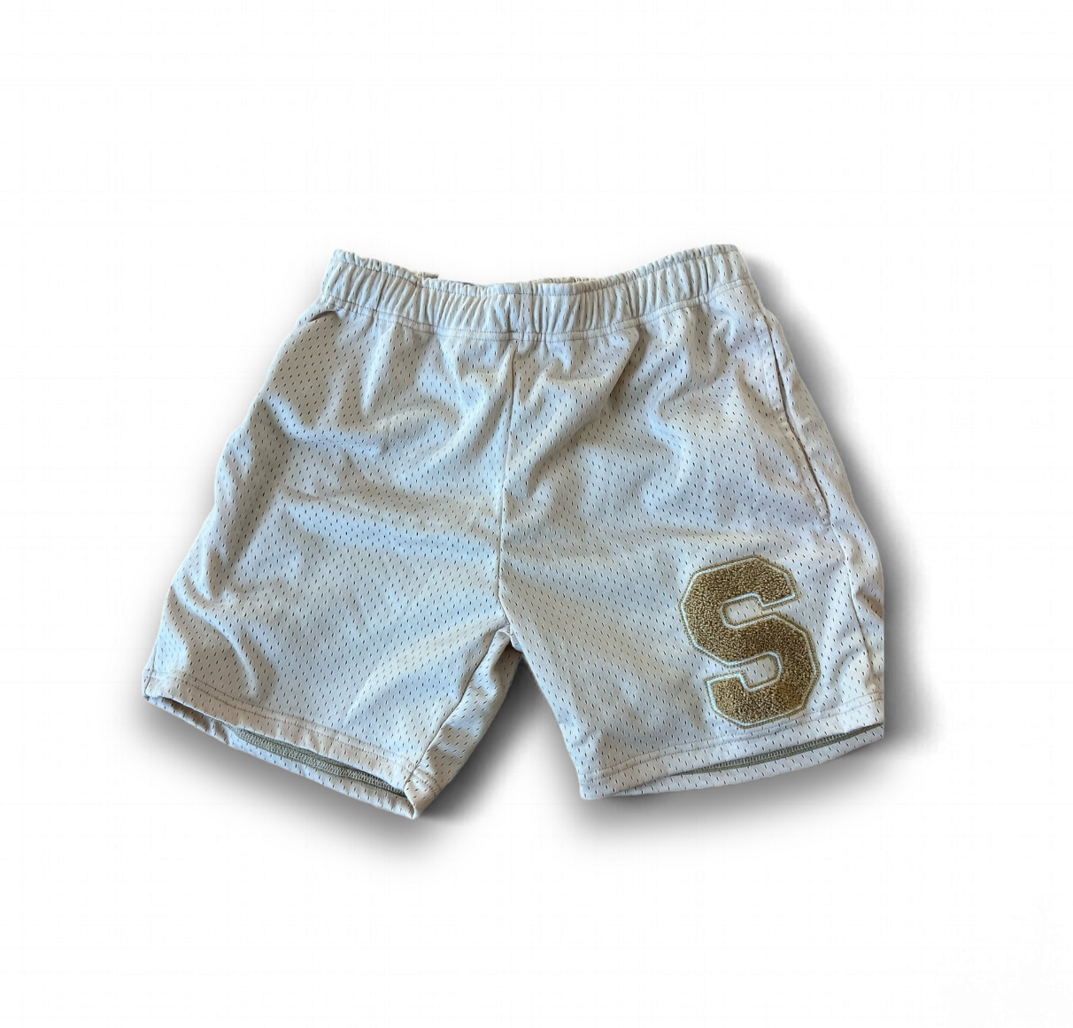 Smoked Sports Nylon Basketball Shorts Chenille Patch for Men Streetwear