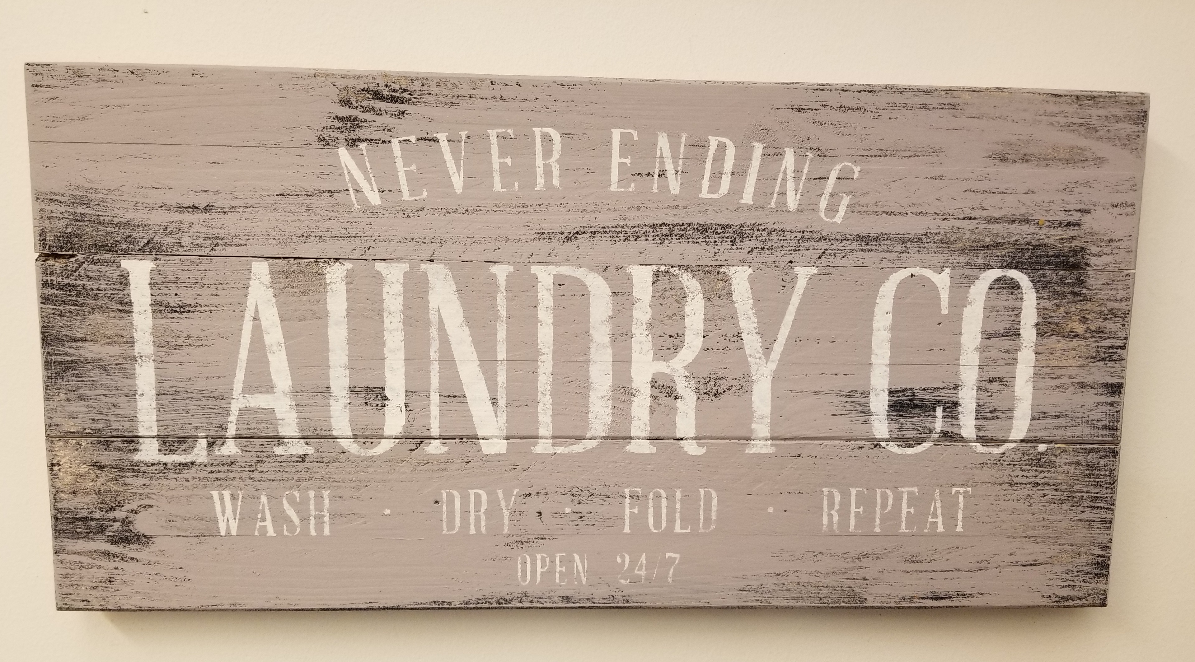 NEVER ENDING LAUNDRY