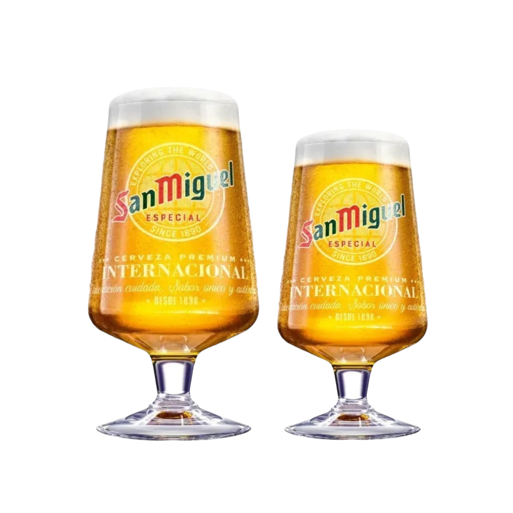 San Miguel Pint and Half Pint Glass