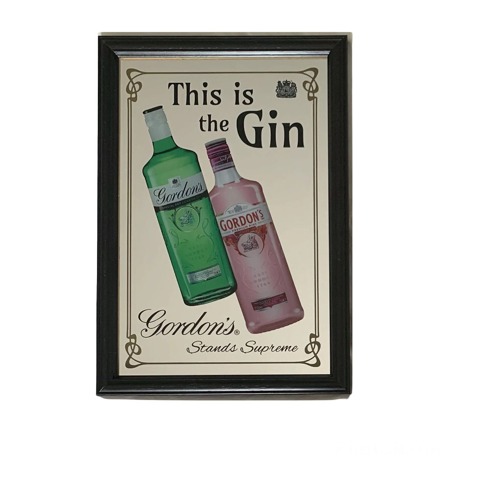 Thumbnail: Gordons Two Bottle Gin Style Large Mirror