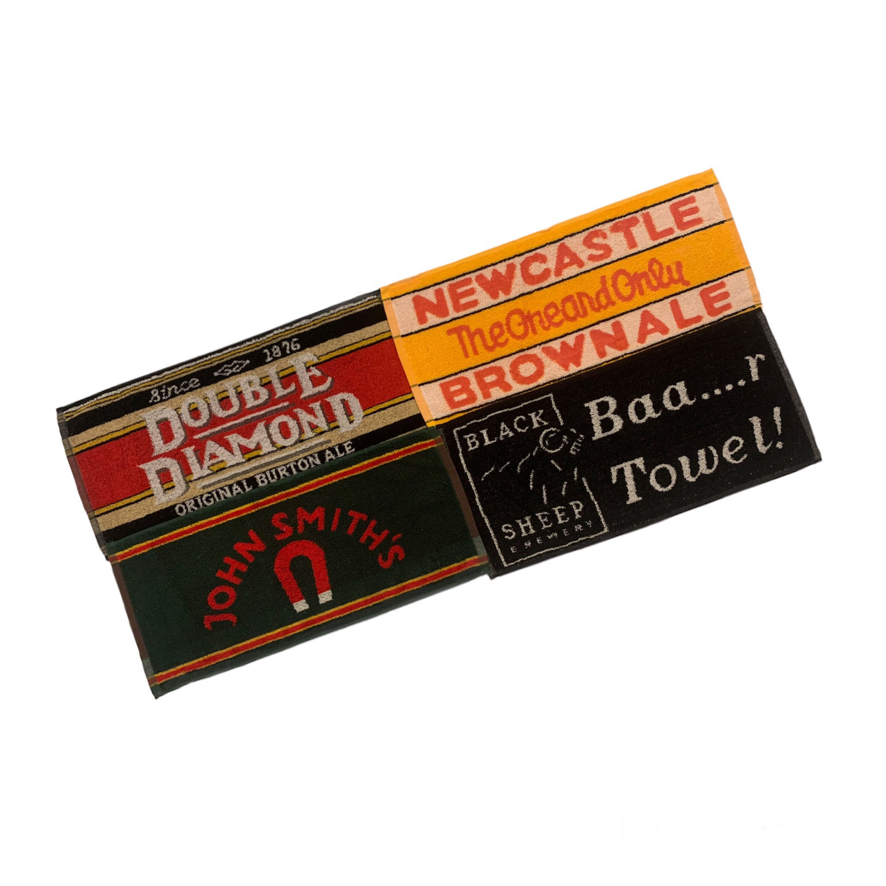 Set of 4 Beer Bar Towels