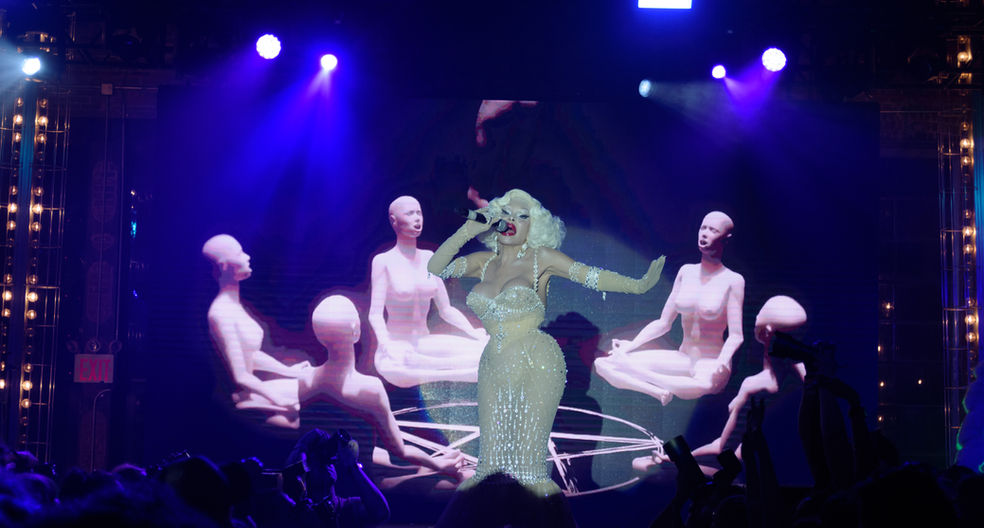 bushwig drag queen livevisuals new york VJ Amanda Lepore