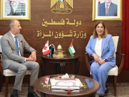 وزيرة شؤون المرأة تستقبل ممثل كندا في فلسطين وتثمن دعم كندا للقرار الأممي حول حالة المرأة الفلسطينية