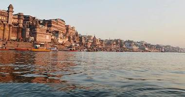 River ghat where rituals are performed