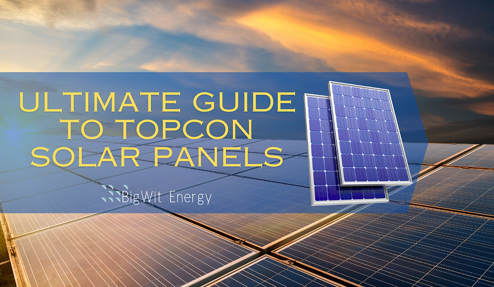 Ultimate guide to topcon solar panels
