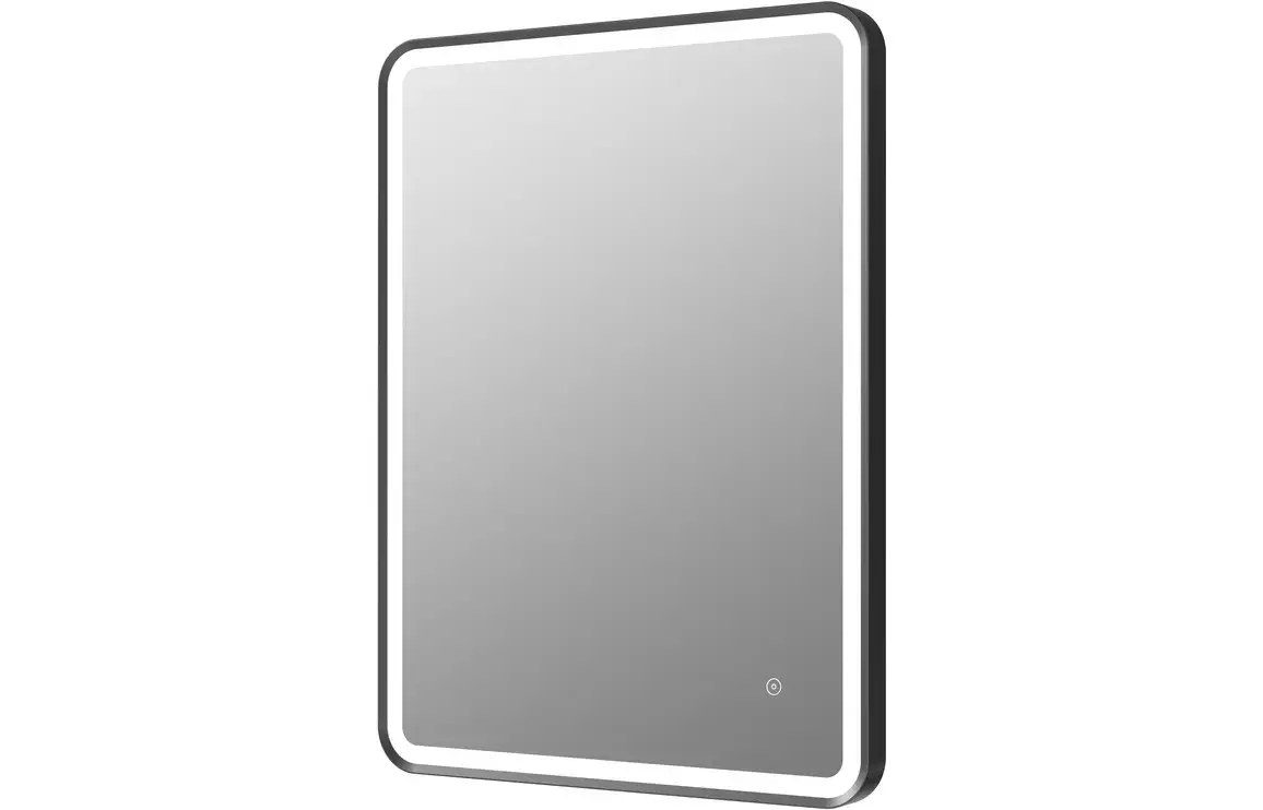 Kate 600mm Rectangle Front-Lit LED Bathroom Mirror- Matt Black
