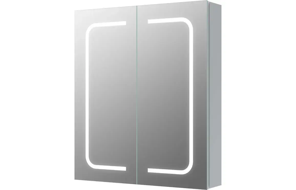 Ruby 600mm 2 Door Front-Lit LED Bathroom Mirror Cabinet