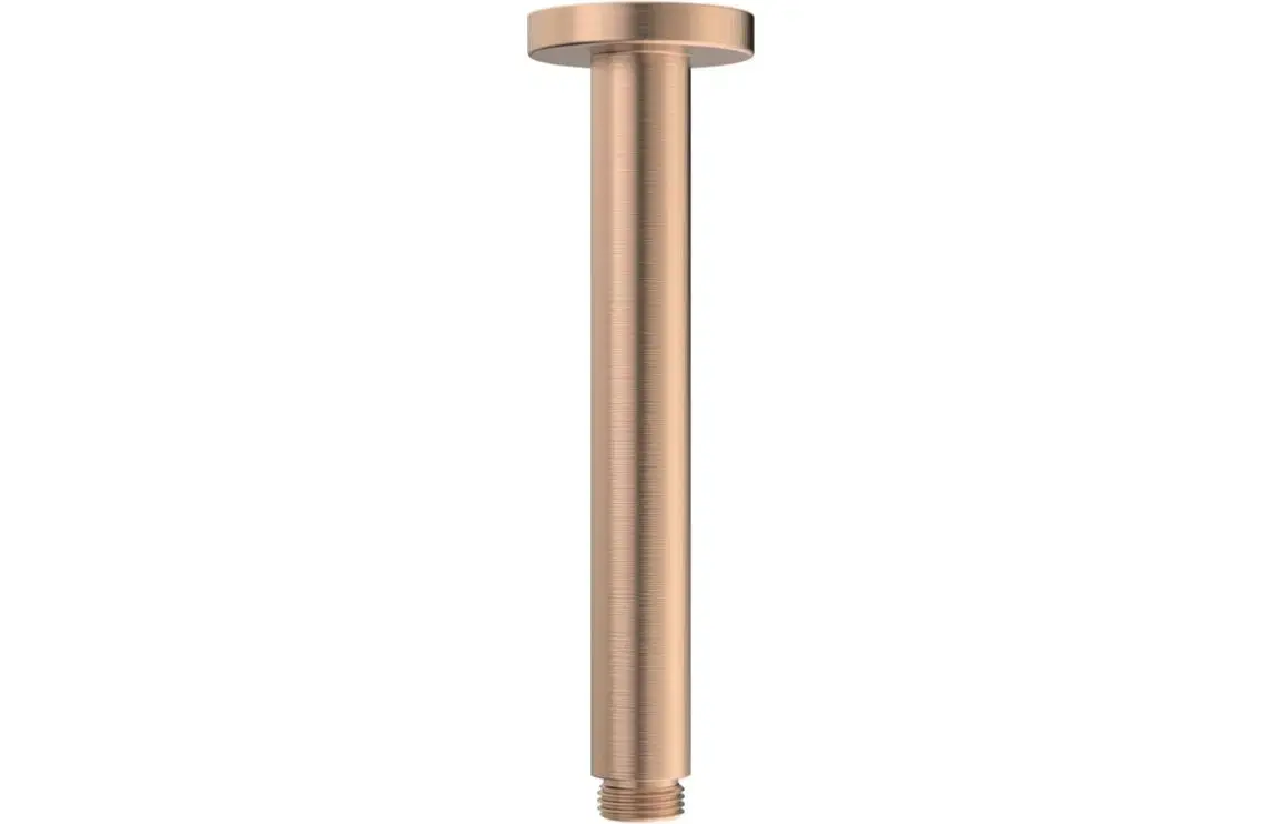 Aura 180mm Round Ceiling Arm - Brushed Bronze