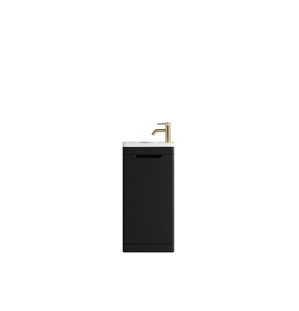 Thumbnail: Ave 400mm Cloakroom Vanity & Basin - Silk Black