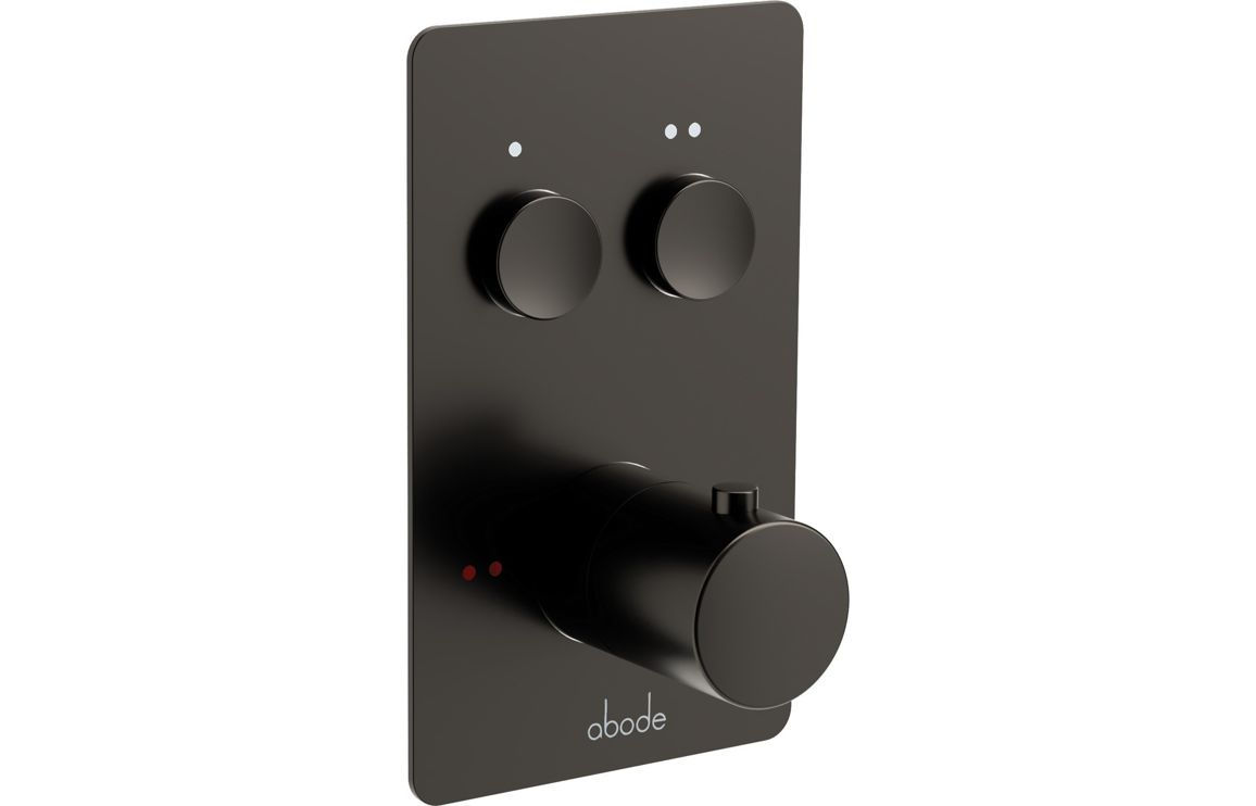 Abode Uno Concealed Push Button Shower (2 Exit) - Gunmetal