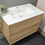 Thumbnail: Deco Cleo 600/800/1000mm Wall Hung Vanity Unit with Ceramic Basin - Oak