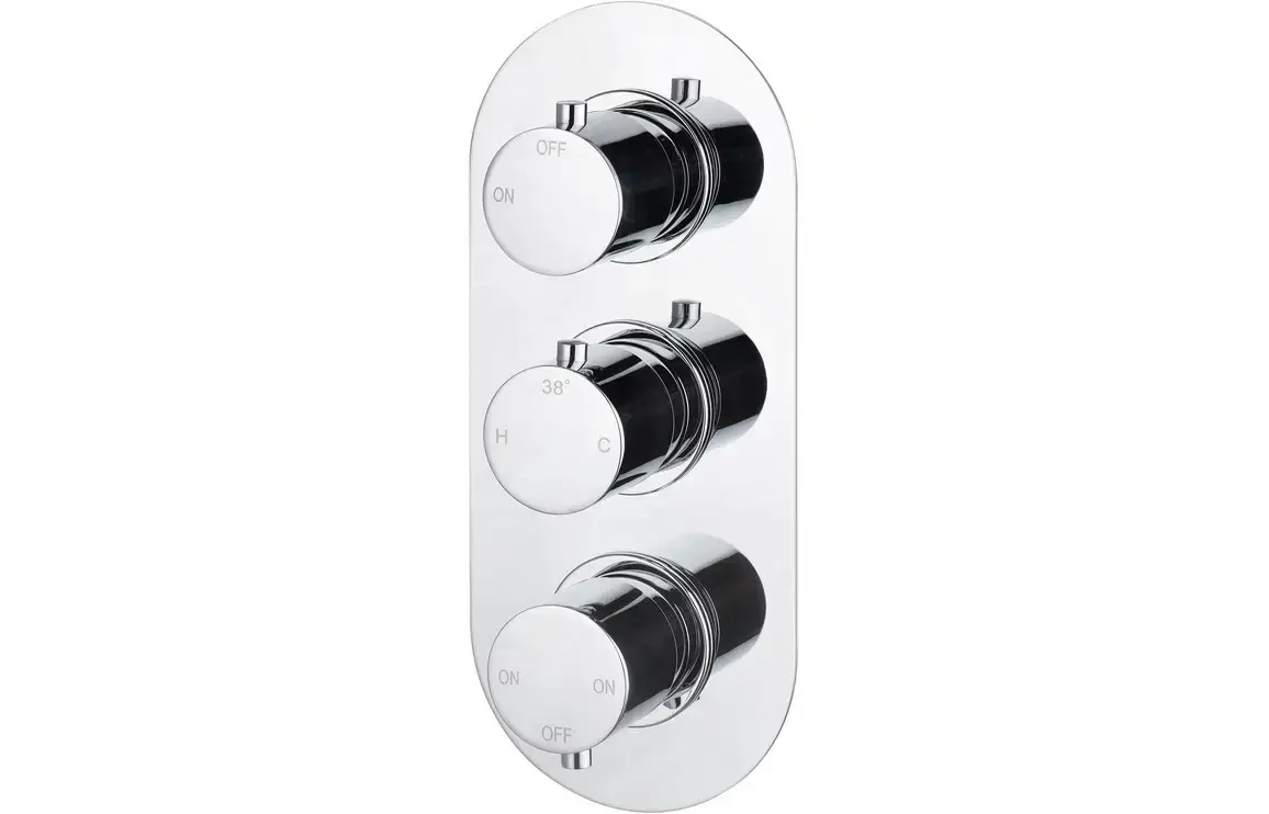 Angelica Thermostatic Three Outlet Triple Concealed Shower Valve