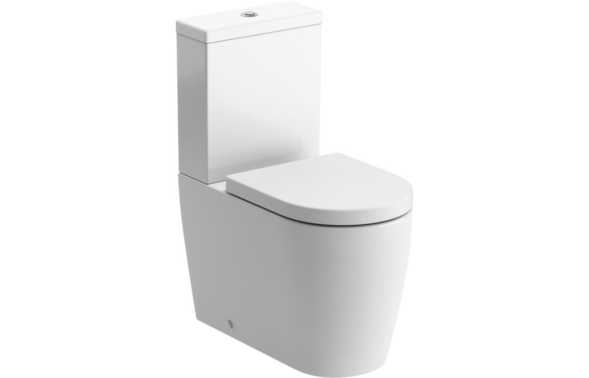 Capri Close Coupled Fully Shrouded Toilet & Soft Close Seat