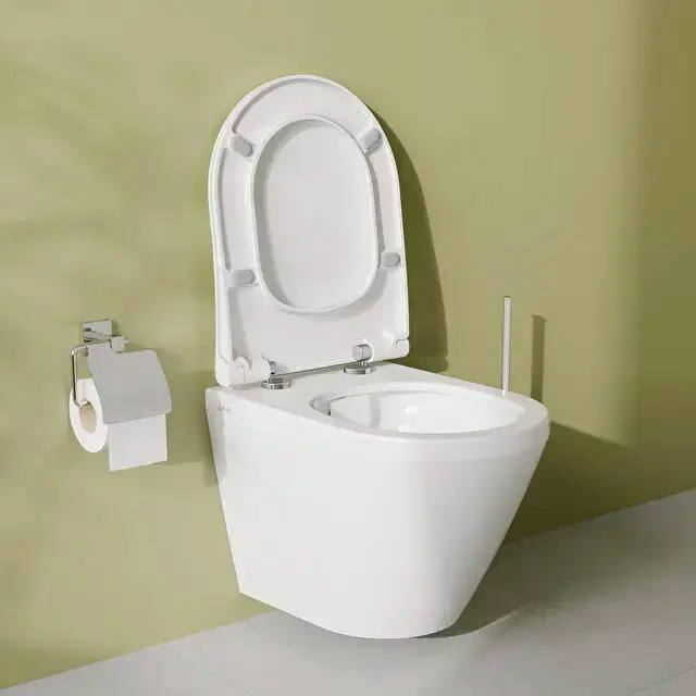 Thumbnail: VitrA Integra Wall Hung Toilet - Short Projection & Soft Close Seat