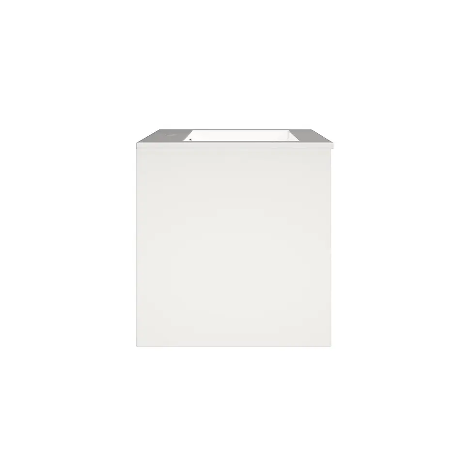Thumbnail: Deccado Vernas 2 Drawer Vanity Unit 800mm with Cast Basin Sink - White Gloss