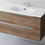 Thumbnail: Deco Solar 600/800/1000mm Wall Hung Vanity Unit with White Top Basin -Walnut