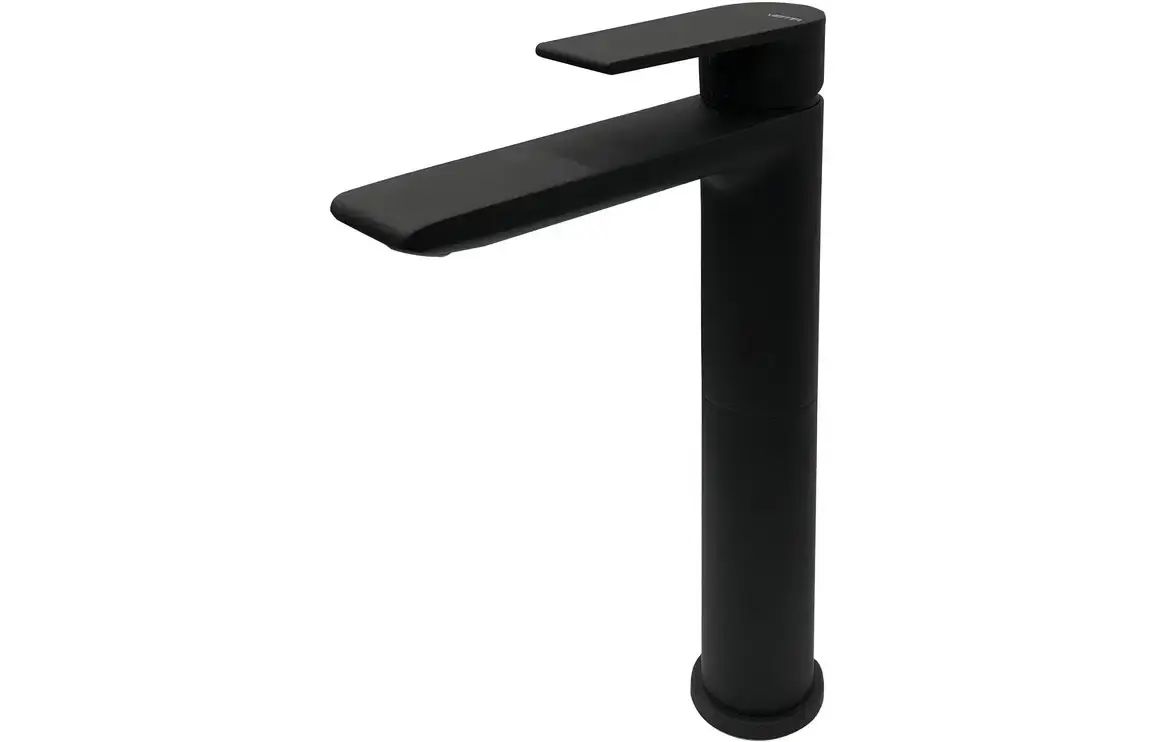 Vema Timea Tall Basin Mixer Tap - Matt Black