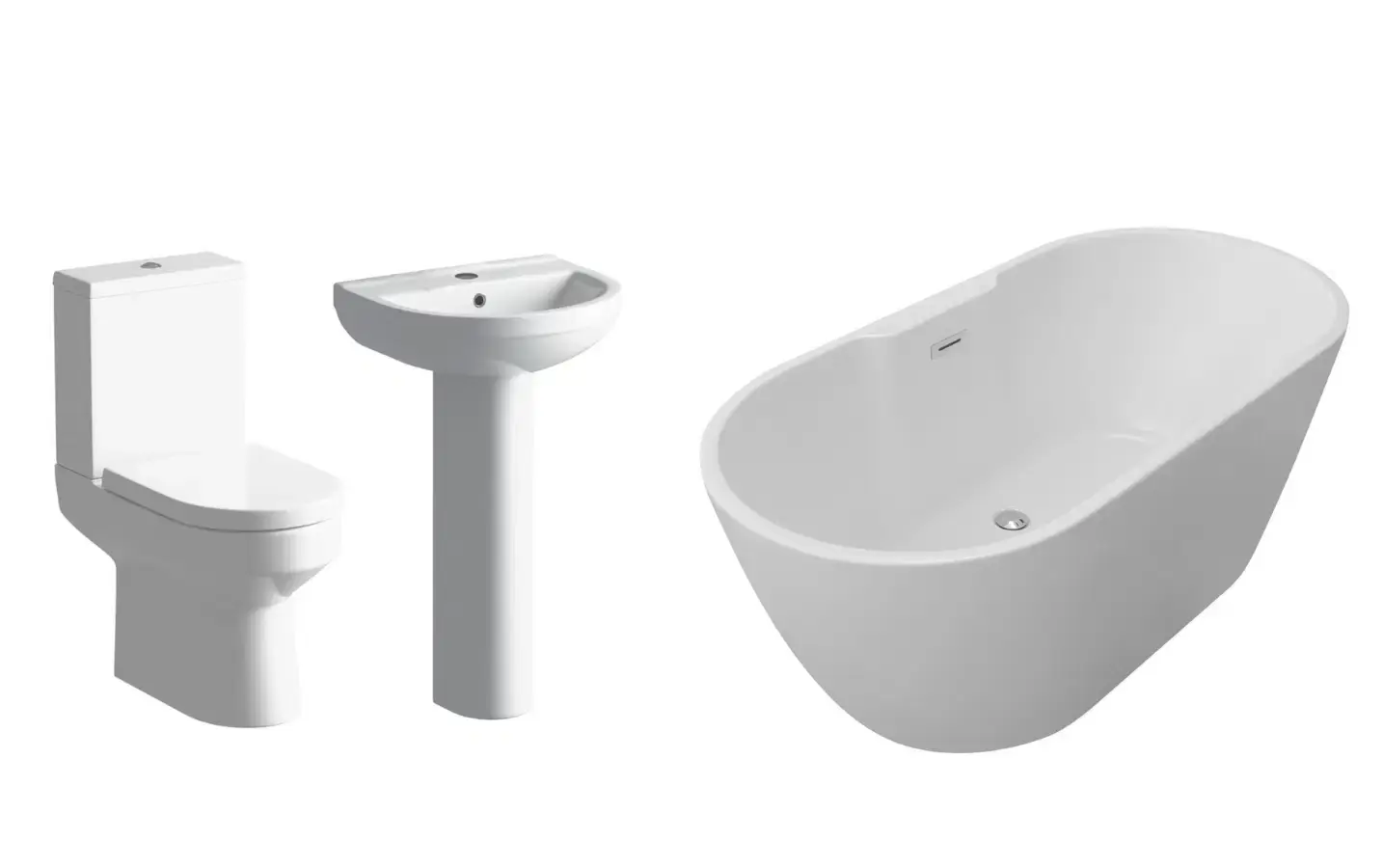 Ronda Complete Bathroom Suite with Freestanding Bath
