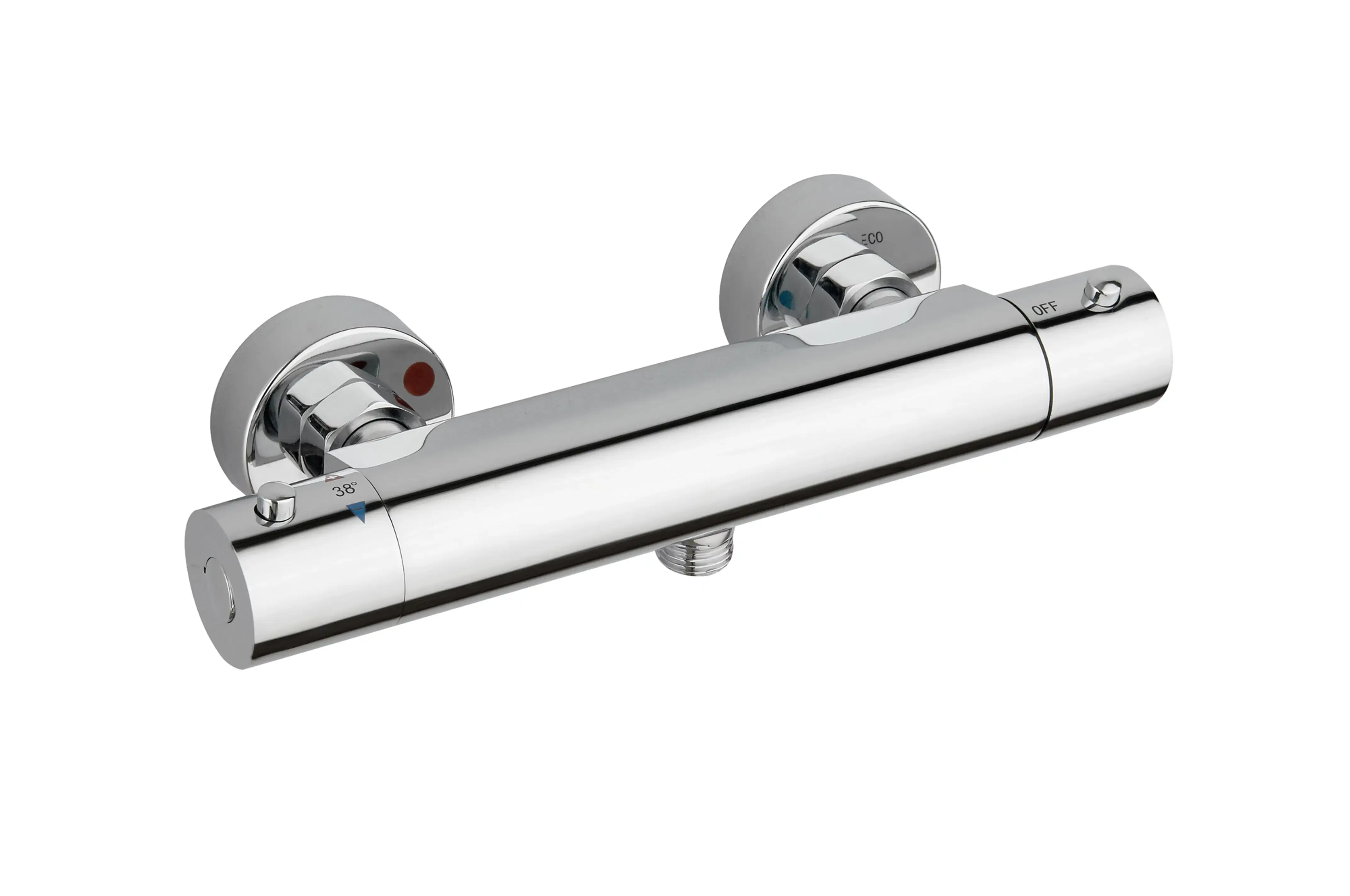 At Home Exposed Shower Valve - Round - Chrome