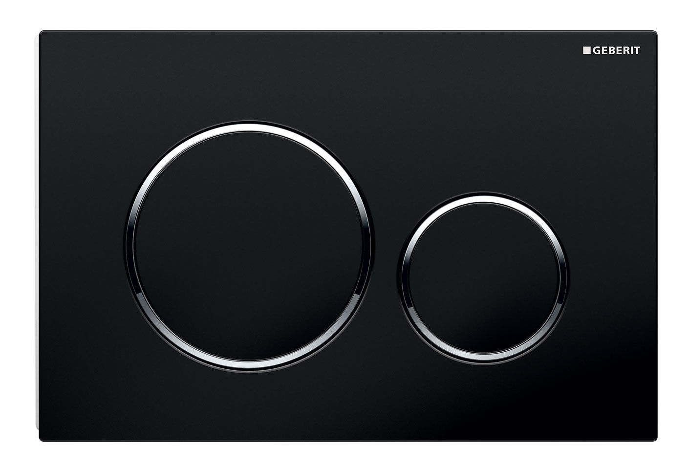 Geberit Sigma 30 Flushplate - Black Gloss /Chrome