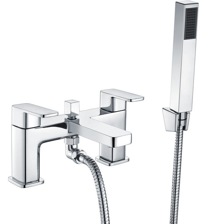 Ashford Bath/Shower Mixer Tap & Bracket - Chrome
