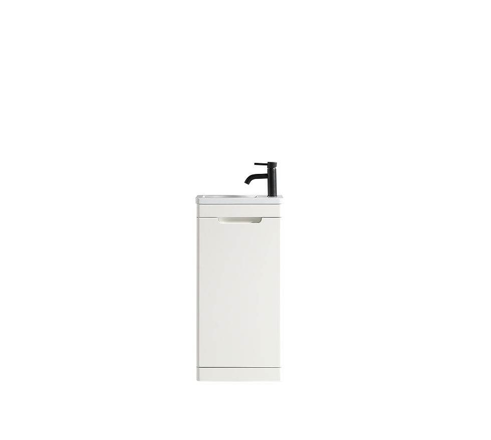 Thumbnail: Ave 400mm Cloakroom Vanity & Basin - Silk White