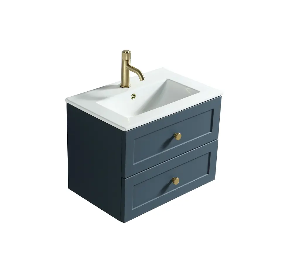 Thumbnail: Zest Classic 600mm Wall Hung Vanity Unit - Charcoal