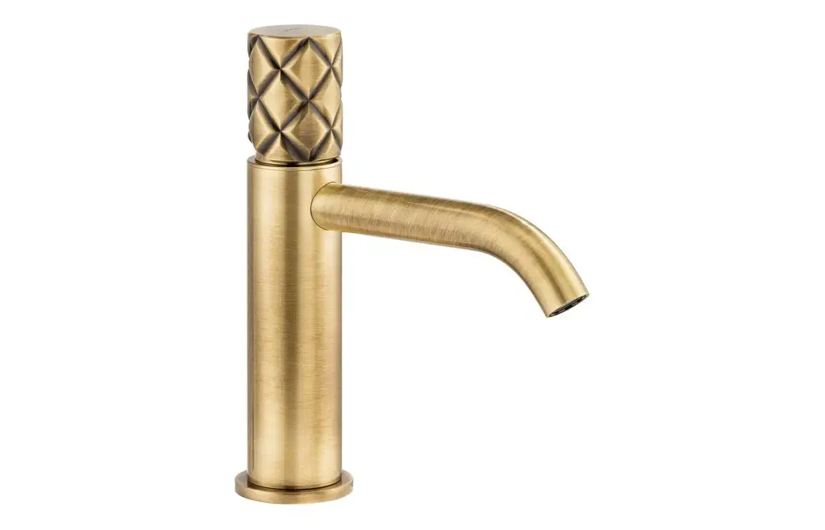 Abode Kite Basin Mixer Tap - Antique Brass