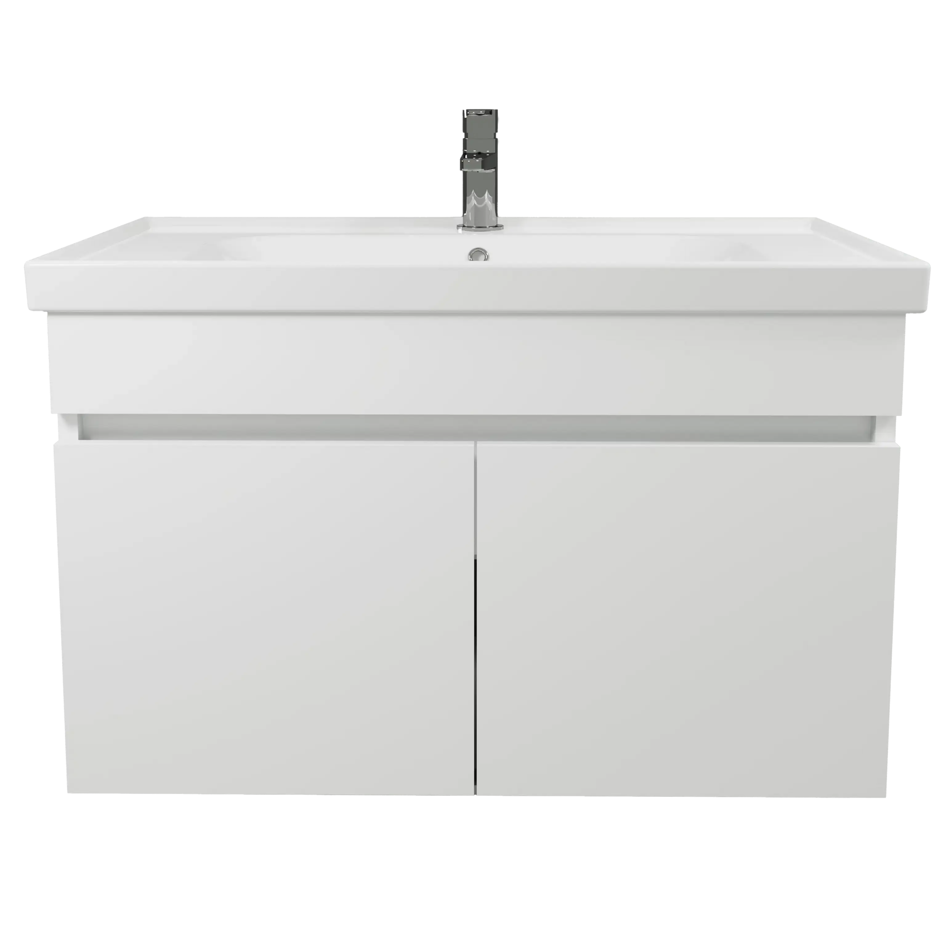Poro 600mm Wall Hung Vanity Unit - Glossy White