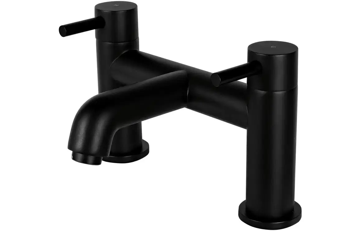 Vema Maira Deck Mounted Bath Filler Tap - Matt Black