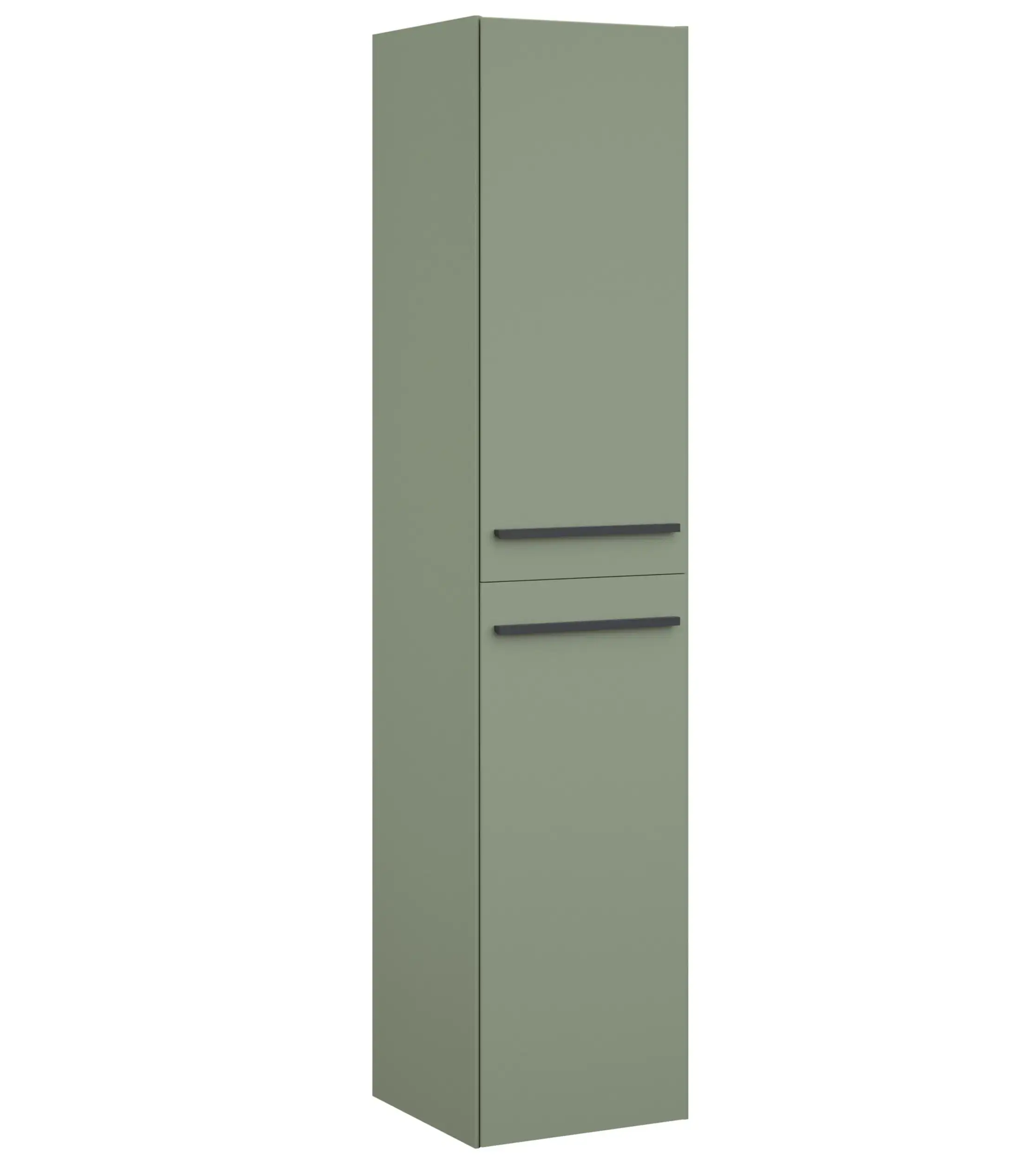 Deccado Berwick 2 Door Wall Unit with Matt Black Handles - Lichen Green