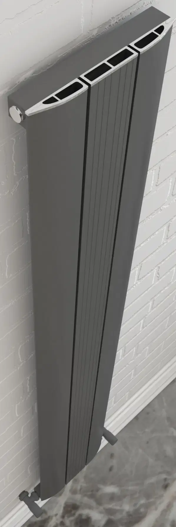 Thumbnail: In Trend Lavo Single Panel Vertical Radiator Anthracite 1800x280