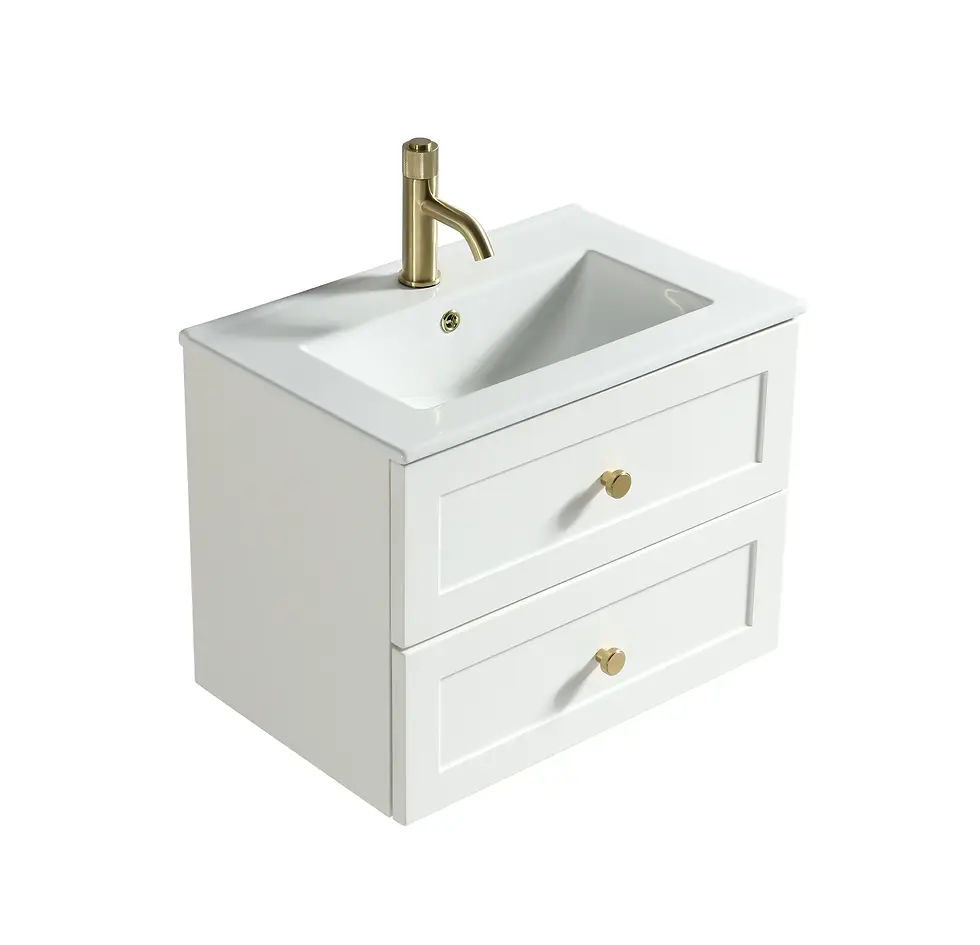 Thumbnail: Zest Classic 600mm Wall Hung Vanity Unit - Silk White