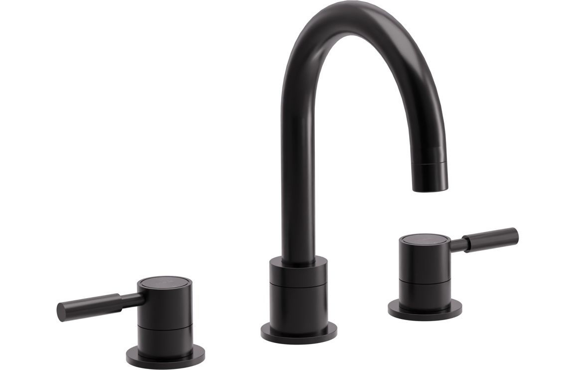 Abode Refine 3-Piece Basin/Bath Filler - Gunmetal