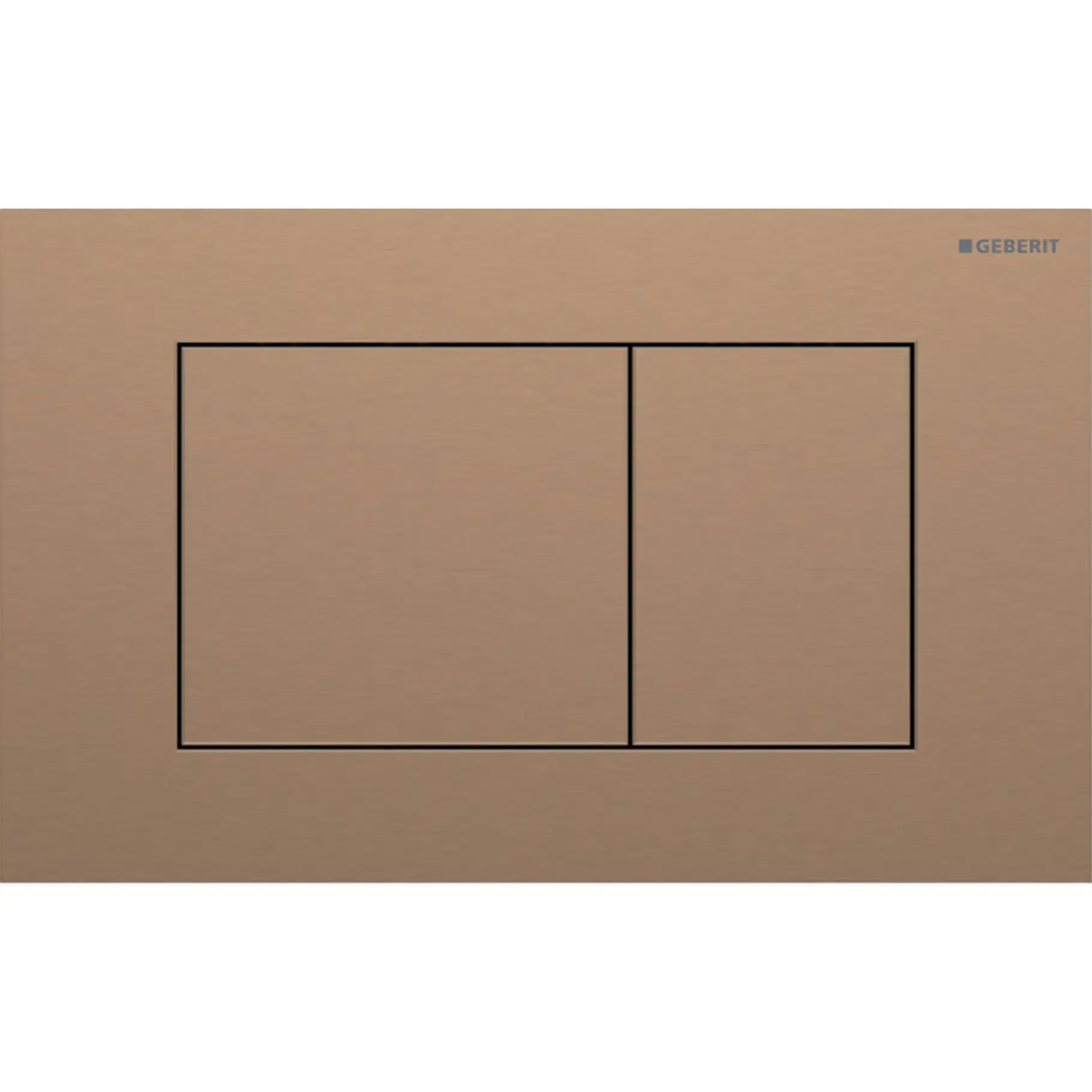 Geberit Sigma40 Square Dual Flush Plate – Red Gold